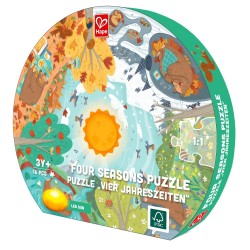 PUZZLE EDUCAȚIONAL HAPE - PATRU SEZONURI, 57,5 ​​CM, 16 BUCĂȚI - H1636 - H1636 - view 1