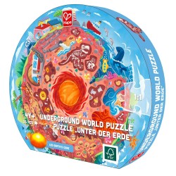 PUZZLE EDUCAȚIONAL HAPE - CENTRUL PĂMÂNTULUI, 57,5 ​​CM, 36 BUCĂȚI - H1637 - H1637 - view 1