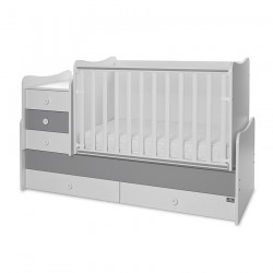 PAT TRANSFORMANT COPII LORELLI MAXI PLUS 70/160 ALB+GRI PIATRA - 10150580041P - 10150580041P - view 1