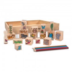 SET DE ȘTAMBELE CREATIVE MELISSA &amp DOUG - PĂDURĂ TRIOALA - 12423 - 12423 - view 1