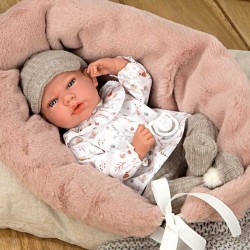 PĂPUȘĂ ARIAS ANDY ÎN BEJ SET CU ACCESORII - 40 CM, GREUTATE REALĂ - ARI60763 - ARI60763 - view 1