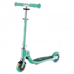 Детска сгъваема тротинетка с две светещи колела Globber Flow Foldable Junior Lights - ментова - 870-206 - view 1