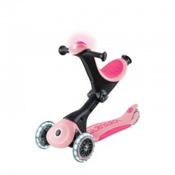 Детска сгъваема тротинетка с родителски контрол 5в1 Globber Go Up Deluxe Flash Lights, розова - 748-710 - view 2
                  