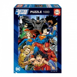 PUZZLE EDUCAȚI DC COMICS JUSTICE LEAGUE, 1000 DE BUCĂȚI - EDU19935 - EDU19935 - view 1