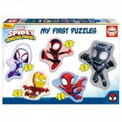 EDUCA SPIDE AND HIS AMAZING FRIENDS PUZZLE PROGRESIV 5V1, 3/3/4/4/5/ BUC. - EDU19953 - EDU19953 - view 1
