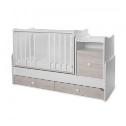 Детско легло Lorelli TREND PLUS 70/160 бяло+светъл дъб - 10150590045P - view 3
                  