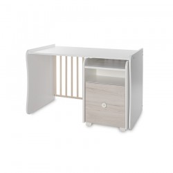Детско легло Lorelli TREND PLUS 70/160 бяло+светъл дъб - 10150590045P - view 6
                  