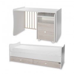 Детско легло Lorelli TREND PLUS 70/160 бяло+светъл дъб - 10150590045P - view 10
                  