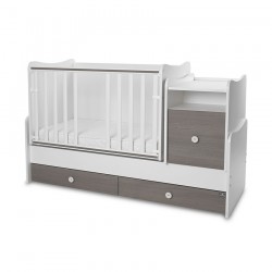 Детско легло Lorelli TREND PLUS 70/160 бяло+кафе - 10150590042P - view 3
                  