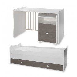 Детско легло Lorelli TREND PLUS 70/160 бяло+кафе - 10150590042P - view 10
                  