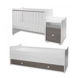 Детско легло Lorelli TREND PLUS 70/160 бяло+кафе - 10150590042P - view 11
                  