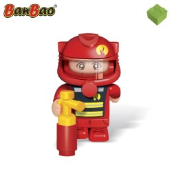 CONSTRUCTOR BAN BAO - MINIFIGURI POMPIERI, 4 CM - B7216 - B7216 - view 1