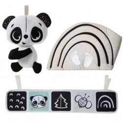 Активна гимнастика Tiny Love Luxe Gymini от серията Black&White Décor, с кръгло килимче с диаметър 92 см, дървена арка и селекция от 6 играчки, 0м+ - TL.0125.001 - view 7
                  
