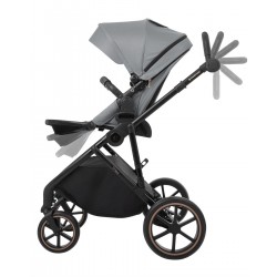 Комбинирана количка 2в1 Kikka Boo Thea Grey 2024 с кош за новородено - 31001020135 - view 8
                  