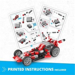 Конструктор Engino Inventor Motorized - Състезателна кола, 10в1 - 6611020177 - view 6
                  
