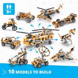 Конструктор Engino Inventor Motorized - Хеликоптер, 10в1 - 6704010015 - view 16
                  