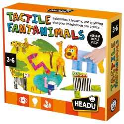 PUZZLE EDUCAȚIONAL HEADU - ANIMALE TACTILE, 40 BUC. - HMU57847 - HMU57847 - view 1