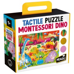PUZZLE EDUCAȚIONAL HEADU - PUZZLE TACTIL DINOZAUR, 18 BUC. - HMU56970 - HMU56970 - view 1