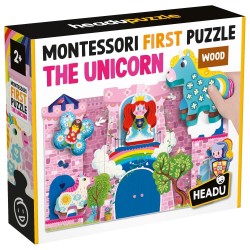 PUZZLE EDUCAȚIONAL HEADU - PUZZLE TACTIL UNICORN, 11 BUCĂȚI - HMU56987 - HMU56987 - view 1