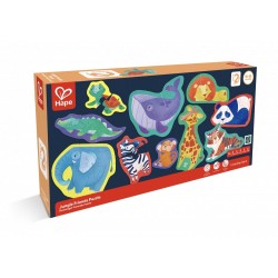 PUZZLE EDUCAȚIONAL HAPE - PRIETENII DIN JUNGLA, 40 BUC. - H1647 - H1647 - view 1