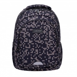 RUCSAC CAP ȘCOALA BLOCURI GRI, AB300, 42X30X19CM - AS502024119 - AS502024119 - view 1