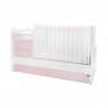 PAT TRANSFORMANT COPII LORELLI COMBO 172/72CM ALB/ORHIDEE ROZ - 10150560038A