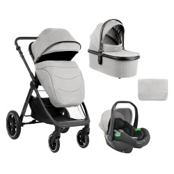 Комбинирана количка 3в1 Kikka Boo Ava Grey с кош за новородено - 31001010062 - view 1
                  