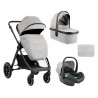 Комбинирана количка 3в1 Kikka Boo Ava Grey с кош за новородено
