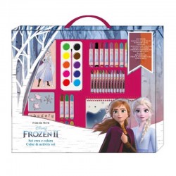 Детско куфарче "Frozen" с аксесоари за рисуване - 35 части - FR0783 - view 1