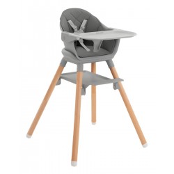 SCAUN DE MINA 2B1 KIKKA BOO WOODY GREY 2024 - 31004010173 - 31004010173 - view 1