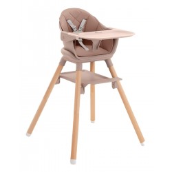 SCAUN DE MINA 2B1 KIKKA BOO WOODY PINK 2024 - 31004010176 - 31004010176 - view 1