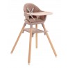 SCAUN DE MINA 2B1 KIKKA BOO WOODY PINK 2024 - 31004010176