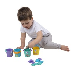 Активна играчка Playgro Кофички с жетони за броене и сортиране (12-36м) - PG.0724 - view 4
                  