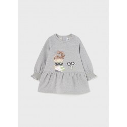 ROCHIE DE COPII PRIMAR CU APLICAȚI COLORATE PENTRU BEBĂ FETĂ - 2956-011
