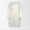 KIDS ARCOBALENO ROCHIE FORMALA CU MANECA LUNGA CURLY PENTRU FETITE CU SET GEANT - JD558 bianco