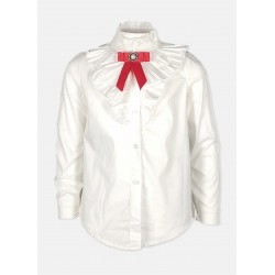 CAMASA COPII ARCOBALENO CU MANECA LUNGA CU BRANSA PENTRU FETITE - LM8800 bianco - LM8800 bianco - view 1
