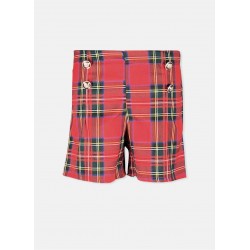 PANTALONI ARCOBALENO CU TALIE ÎNALTĂ PENTRU FETE - LMF790 rosso - LMF790 rosso - view 1