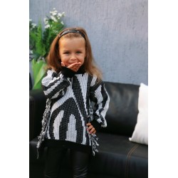 PULLOR COPII ARCOBALENO CU FIGURI SI FRANJURI PENTRU FETE - JDN230X - JDN230X - view 1