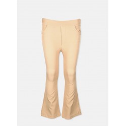 PANTALONI LATI ARCOBALENO PENTRU FETE - P2444 bej - P2444 beige - view 1