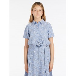 Cămașă GUESS KIDS CU MÂNECĂ SURTA BRODEATĂ PENTRU FELE - J3RH05WF6Q0F06B - J3RH05WF6Q0F06B - view 1