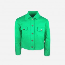 JACHETA COPII ARCOBALENO TWILL PENTRU FATA - B2622 verde - B2622 verde - view 1