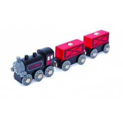 TREN DE MARFĂ HAPE CU LOCOMOTIVA CU ABUR - H3717 - H3717 - view 1