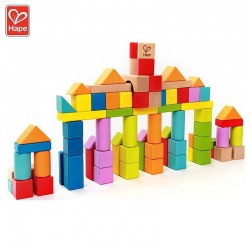 Дървени кубчета HAPE с цифри и букви 80 броя в кутия - H8022 - view 3
                  