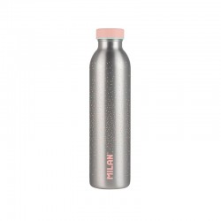 STICLA DE APA ARGINTIU MILAN, IZOTERM, 591 ML, ROZ - 6015180161 - 6015180161 - view 1
