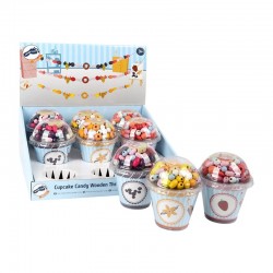 MÂRGELE ȘIR PICIOARE MICĂ, ÎN FORMA DE CUCAKE, 9 BUC. ÎN DISPLAY - 6605260258 - 6605260258 - view 1