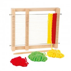 RĂSPUT DE ȚESUT CU PICIOARE MICĂ, DIN LEMN, CU AȚE INCLUSE, 19 X 3 X 22 CM - 6605260261 - 6605260261 - view 1