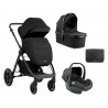 CARUUT COMBINAT 3 IN 1 KIKKA BOO AVA NEGRU CU COS PENTRU NOI-NASCUTI - 31001010065