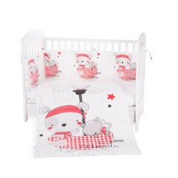 KIKKA BOO SET LENȚIERĂ DE PAT BEBEȘI 2 PUC. STIL EU 70/140 PIRAȚI - 41101020081 - 41101020081 - view 1