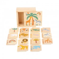 JOC MEMORY SAFARI PICIOARE MIC, LEMN, 28 BUC. - 6611060304 - 6611060304 - view 1