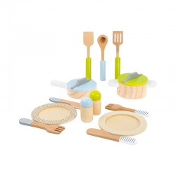 SET VASĂ ȘI UTENSILIE DE GĂTIT PICIOȘ MIC, PENTRU COPII, 13 BUC. - 6611100472 - 6611100472 - view 1